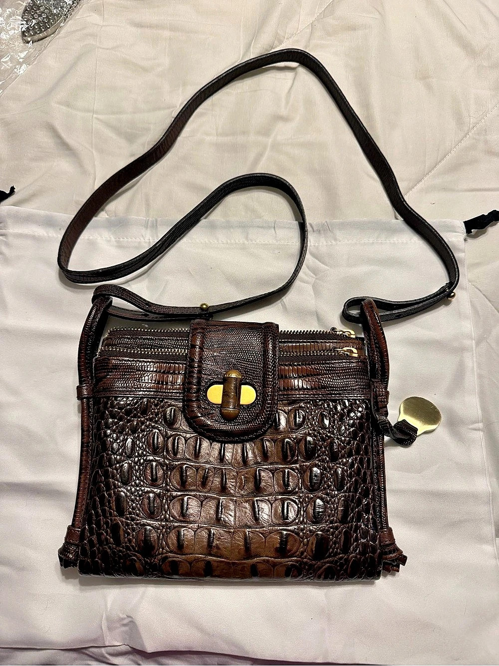 Brahmin Mojito Melbourne Crossbody Bag Brown